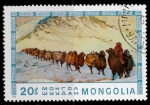 Sellos de Asia - Mongolia -  CARABANA DE CAMELLOS