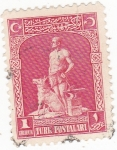Stamps Turkey -  Legendario herrero y su perro lobo