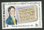 Sellos de Asia - Maldivas -  Beethoven