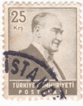 Sellos de Asia - Turqu�a -  Presidente Mustafa Kemal Atatürk
