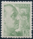 Stamps Spain -  ESPAÑA 921 GENERAL FRANCO Y ESCUDO DE ESPAÑA