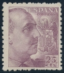 Stamps Spain -  ESPAÑA 923 GENERAL FRANCO Y ESCUDO DE ESPAÑA