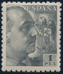 Stamps : Europe : Spain :  ESPAÑA 930 GENERAL FRANCO Y ESCUDO DE ESPAÑA