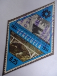 Stamps Venezuela -  Centenario Ministerio de Obras Públicas 1874-1974-Carretera Caracas la Guaira 1912-Autopista Caracas