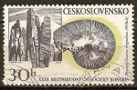 Stamps : Europe : Czechoslovakia :  XXIII Congreso Internacional de Geología: Praga, 1968
