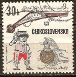 Sellos de Europa - Checoslovaquia -   Pistola de rueda de bloqueo, c. 1580.