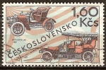 Stamps : Europe : Czechoslovakia :  Automóviles Laurin & Klement,1907.