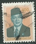 Sellos de Asia - Indonesia -  Presidente Suharto - 400