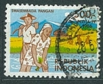 Sellos de Asia - Indonesia -  Plan de desarrollo - Agricultura