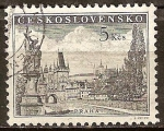 Sellos de Europa - Checoslovaquia -  Puente de Carlos, Praga.