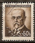 Stamps Czechoslovakia -  Pres. Masaryk.