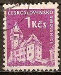 Stamps Czechoslovakia -  Castillo (Smolenice).