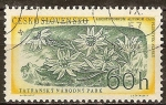 Stamps Czechoslovakia -  Parque Nacional de los Tatras (Leontopodium alpinum-flor de las nieves).