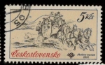 Sellos de Europa - Checoslovaquia -  DILIGENCIA