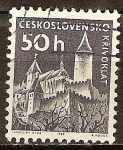 Stamps Czechoslovakia -  Castillo (Krivoklat).
