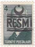 Stamps Turkey -  Presidente Ismet Inönü