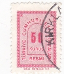 Stamps : Asia : Turkey :  Cifras