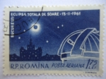 Sellos de Europa - Rumania -  Bucuresti Eclipsa de Soare-15-11-1961