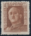 Stamps Spain -  ESPAÑA 953 GENERAL FRANCO, DE FRENTE
