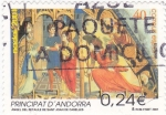 Stamps Andorra -  NADAL 2001 Ángel del retaule de San Joan de Caselles 