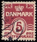 Stamps Denmark -  CORONA y CIFRA