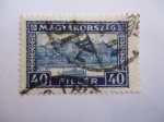 Stamps Hungary -  Palacio Real-Budapes