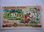 Stamps Europe - Hungary -  Albert Schweitzer 1875-1965 -Magyar Posta