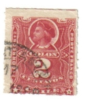 Stamps : America : Chile :  "Colón": Ruleteados. 1880