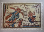 Stamps Spain -  Navidad 12972- Anunciación a los Pastores -Leon