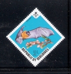 Stamps : Asia : Maldives :  Murciélago: Pteropus ariel