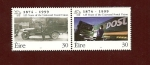 Stamps Ireland -  125 Aniversº de la U.P.U.    Ayer y Hoy
