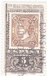 Stamps Spain -  CENTENARIO DEL PRIMER SELLO DENTADO (9) 