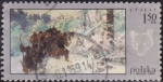 Stamps Poland -  Caza del osos por Julian Falat