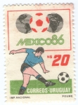 Stamps : America : Uruguay :  MEXICO 86