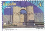 Sellos de Europa - Espaa -  PUERTA DEL ALCÁZAR- AVILA (9)