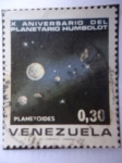 Sellos de America - Venezuela -  X Aniversario del Planetario Humboldt - Planetoides.