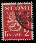 Stamps Finland -  LEON RAMPANTE CON ESPADA