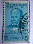 Stamps Venezuela -  Simón Rodriguez - Maestro del Libertador- Primer Centenario de su muerte 1854-1954