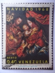 Sellos de America - Venezuela -  Navidad 1968- Francisco José de Lerma 1719- La Sagrad Familia