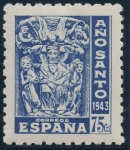 Stamps Spain -  ESPAÑA 966 AÑO SANTO COMPOSTELANO 1943