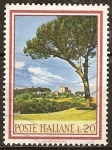 Stamps Italy -  Pino en la colina del Palatino.