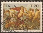 Sellos de Europa - Italia -   	450a Aniv muerte de Rafael. 