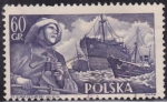 Stamps Poland -  Pescador