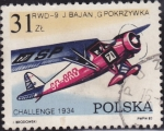 Stamps Poland -  Aeroplano RWD-9