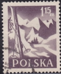 Sellos de Europa - Polonia -  Esquis y Montañas