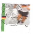 Stamps Germany -  Campeones del mundo de fútbol 1954 1974 1990