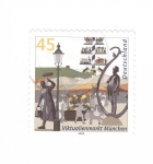 Stamps Germany -  Mercado de Munich