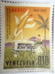 Stamps Venezuela -  Año Centenario del Ministerio de Fomento - Exposición Nacional de Industrias.