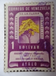 Sellos de America - Venezuela -  Aragueney - Arbol Nacional de Venezuela- Pro defensa de la Flora Venezolan.