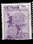 Stamps Vietnam -  crisantemo